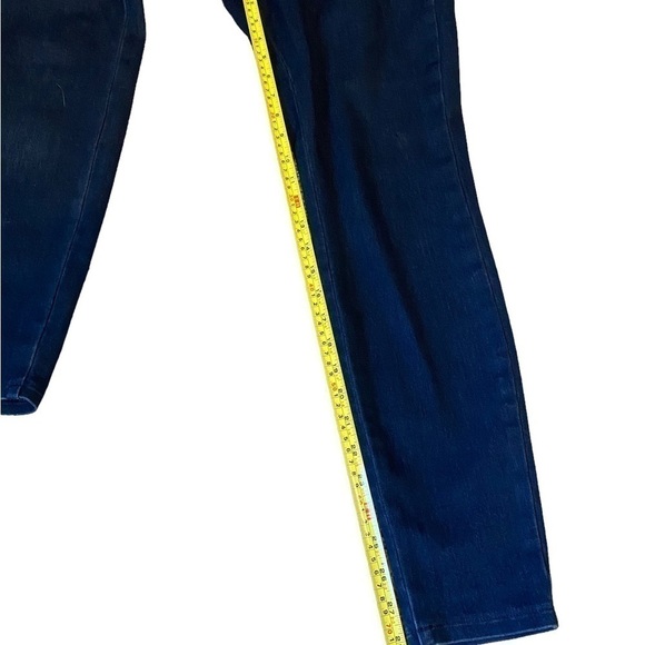 𝅺j Jill Denim Premium Flex High Rise Jeffings Size 12 Dark Wash - Picture 6 of 8